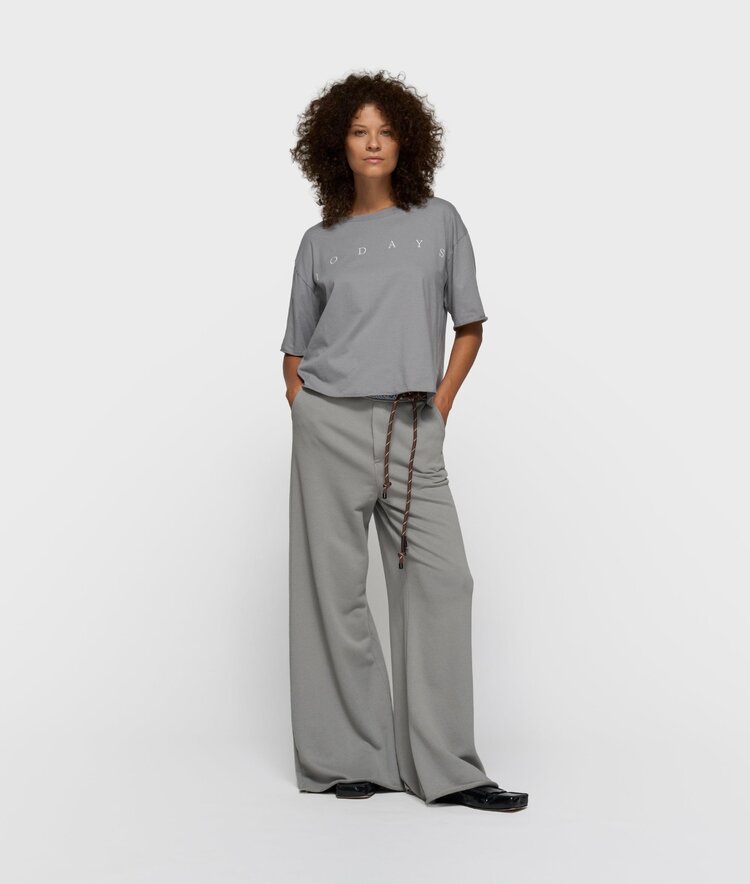 10DAYS Short sleeve tee logo light graphite 10Days