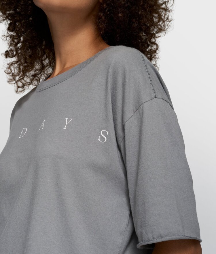 10DAYS Short sleeve tee logo light graphite 10Days