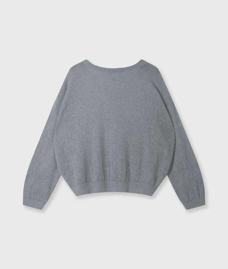 10DAYS Thin knit sweater light graphite 10Days