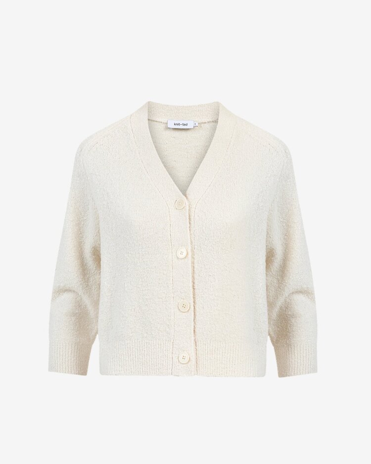 Knit-ted Veronica cardigan ivory Knit-ted