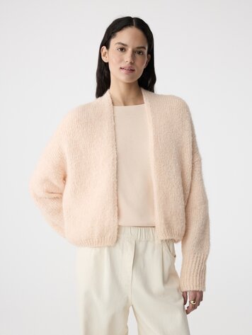 Knit-ted Becky cardigan soft rose