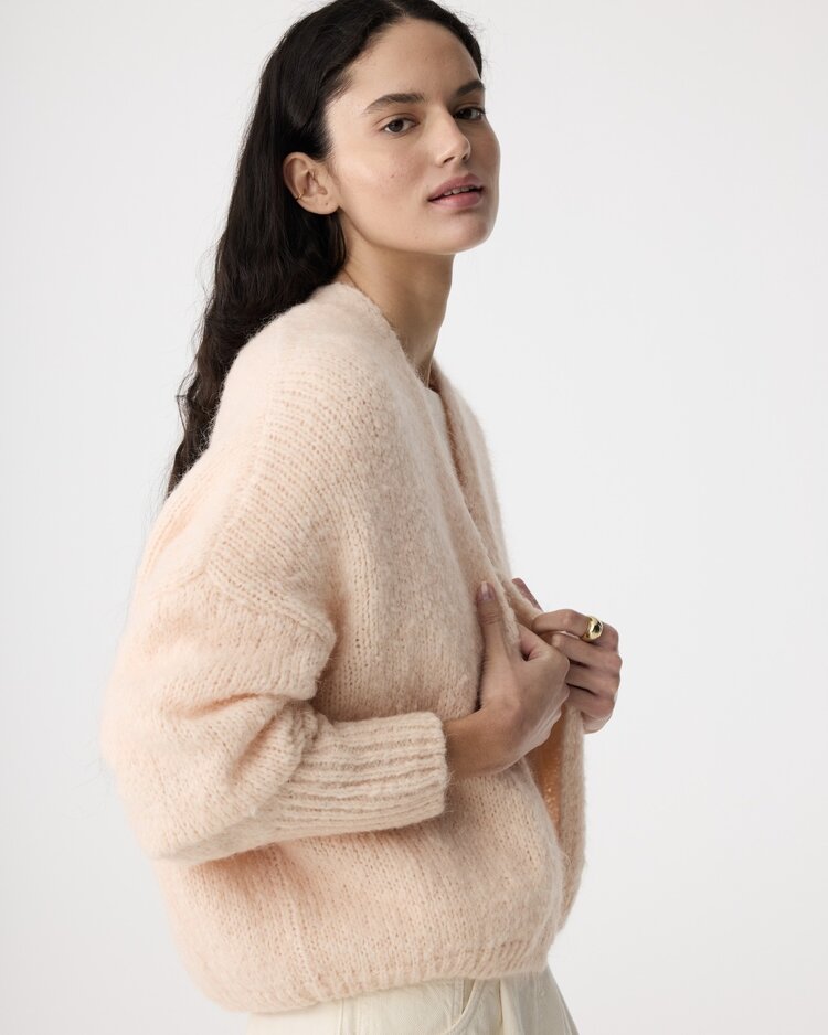 Knit-ted Becky cardigan soft rose Knit-ted