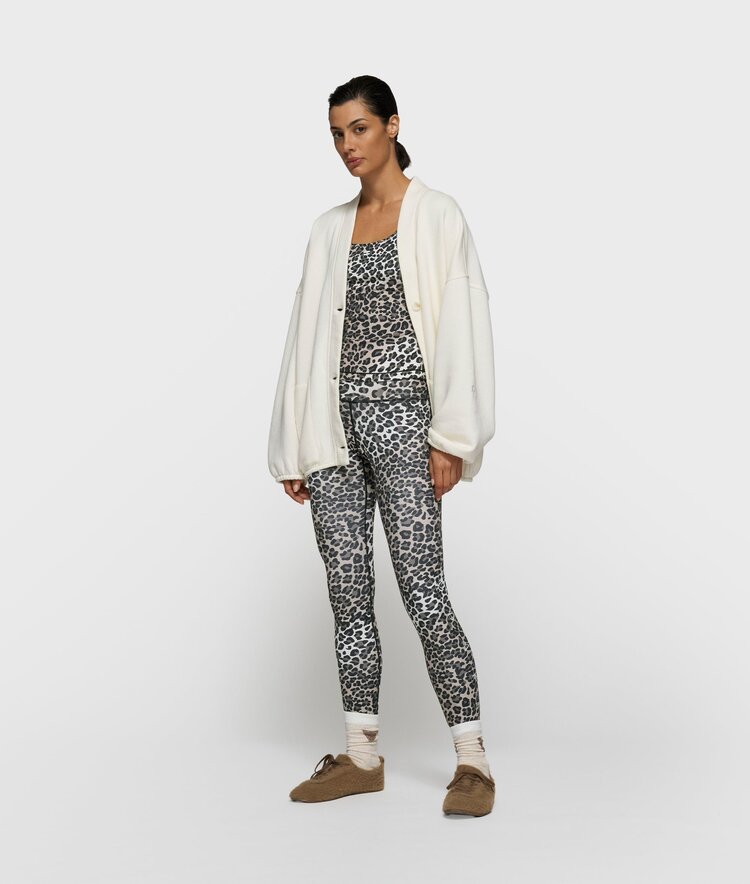 10DAYS Slimfit tanktop leopard ecru 10Days