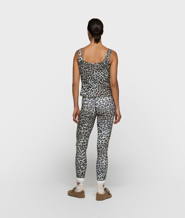 10DAYS Slimfit tanktop leopard ecru 10Days