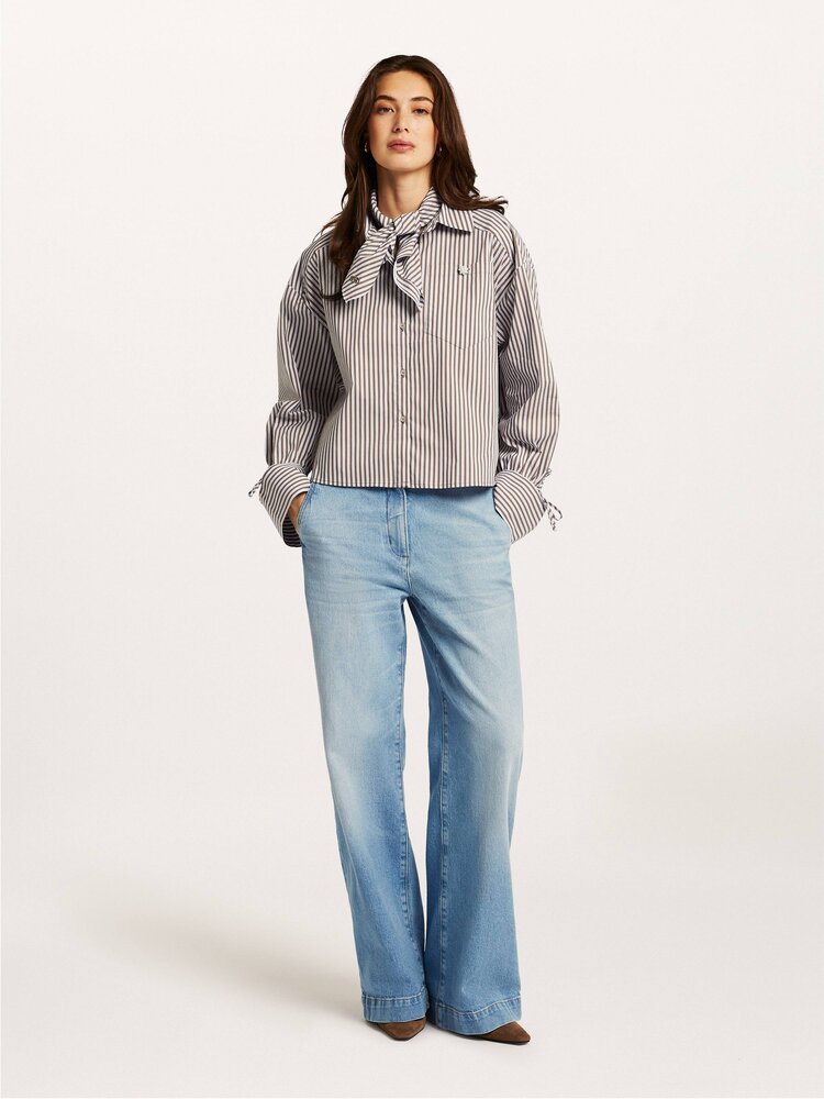 Beaumont Bel blouse dark olive Beaumont