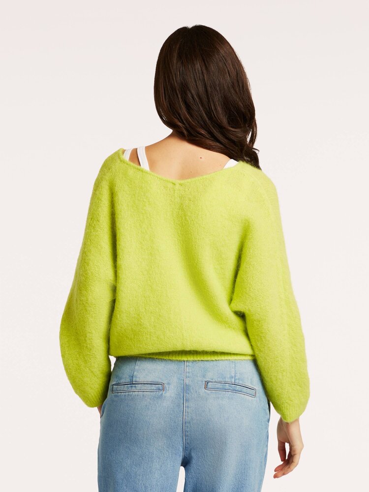 Beaumont Penny cardigan lime Beaumont