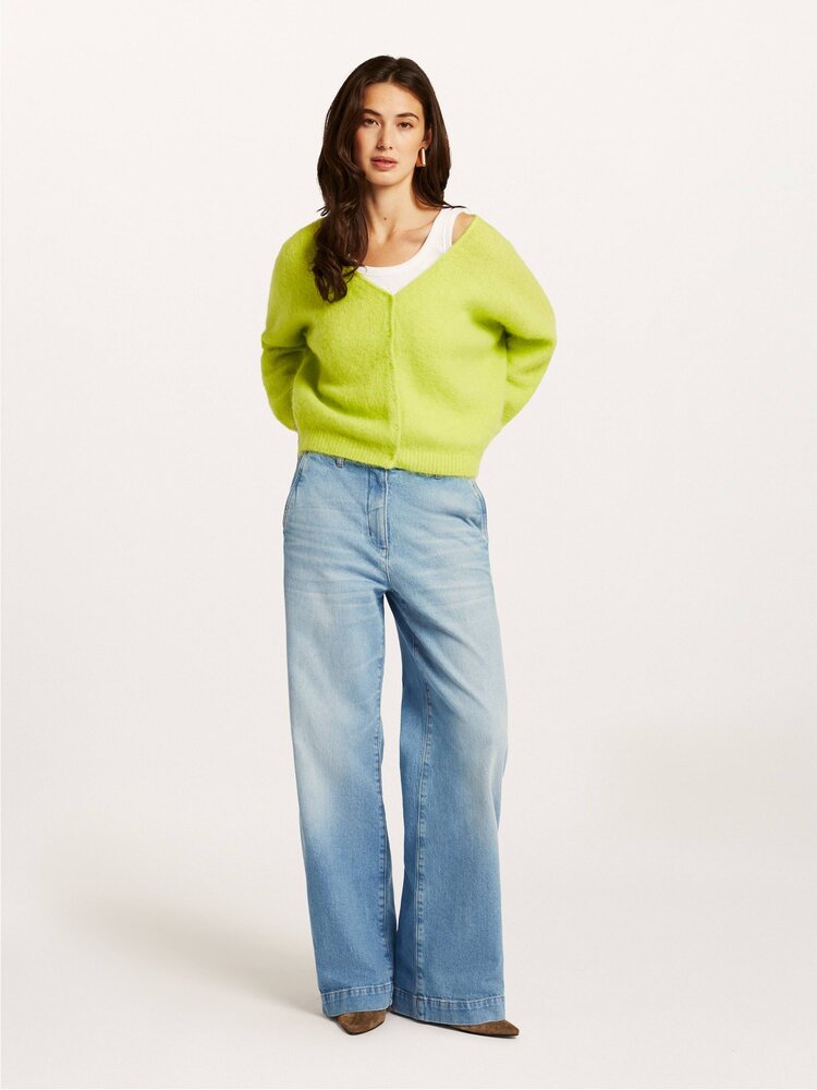 Beaumont Penny cardigan lime Beaumont