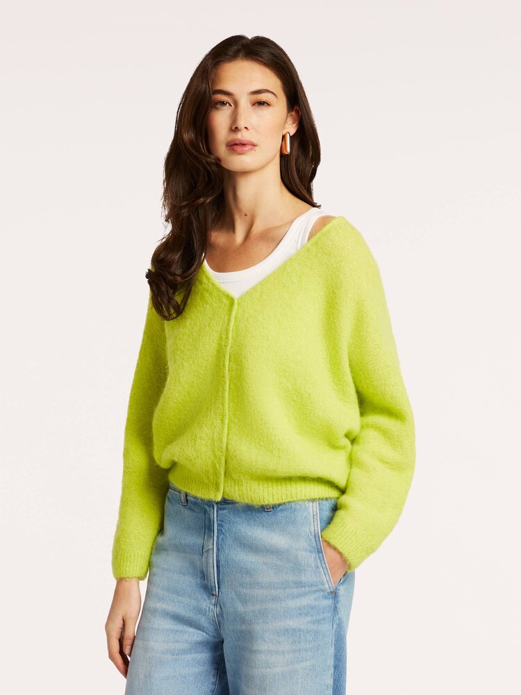 Beaumont Penny cardigan lime Beaumont