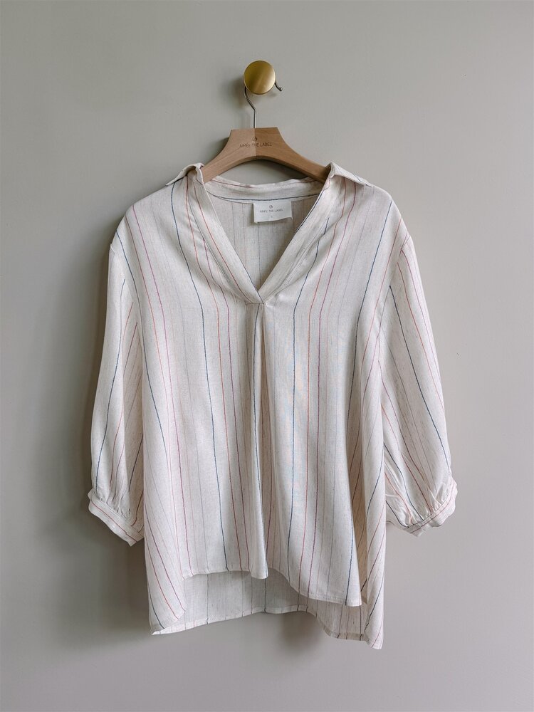 Aímée the label MaryanaS6 blouse linen stripe Aimee the Label