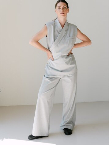 Aímée the label LuxS6 trousers light grey