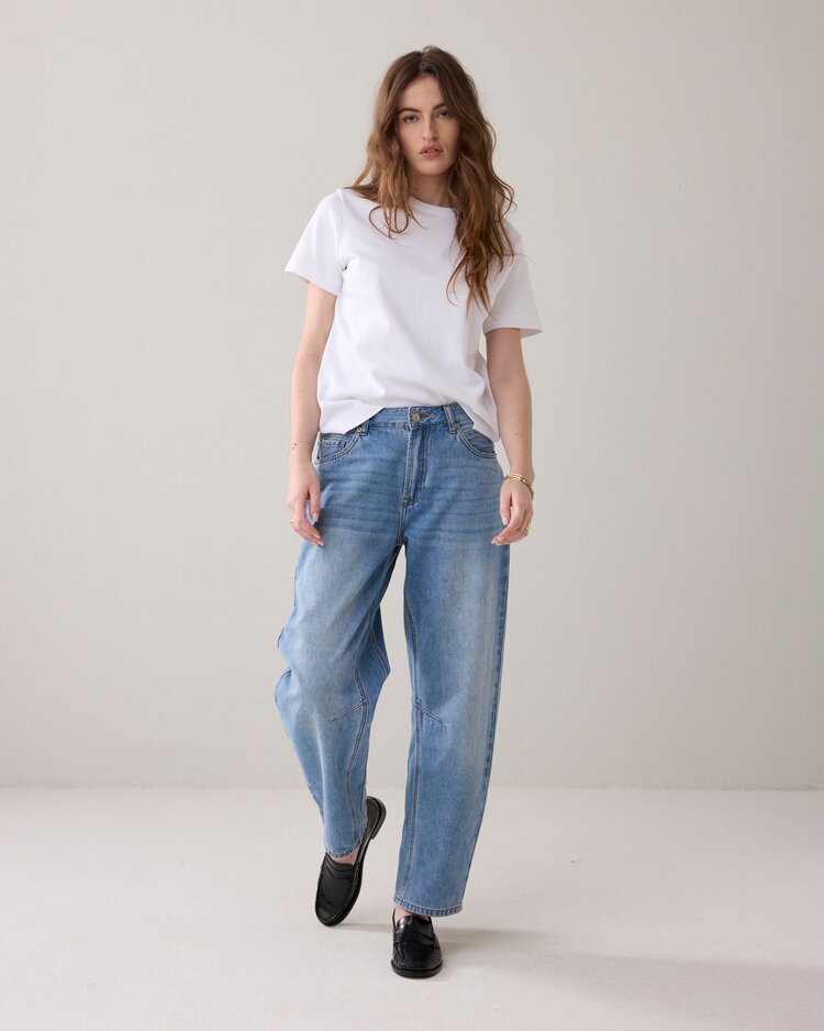 Summum Woman Jeans cocoon leg vintage blue denim Summum Woman