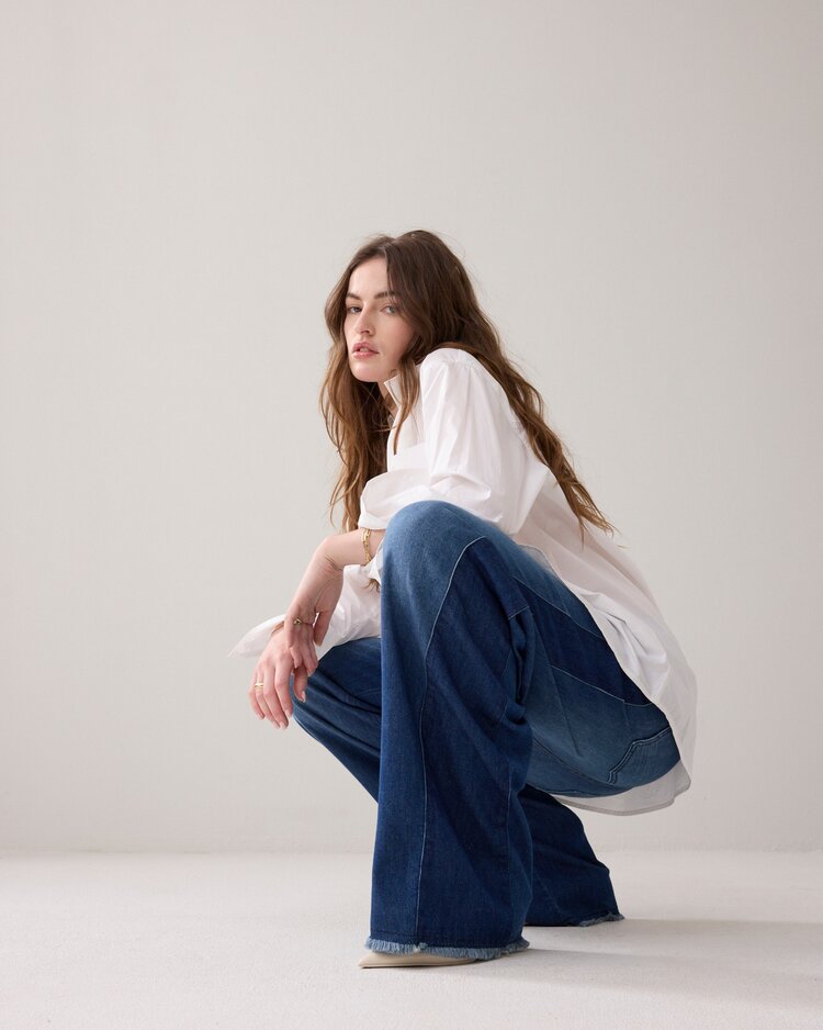 Summum Woman Jeans wide leg soft flowy denim Summum Woman