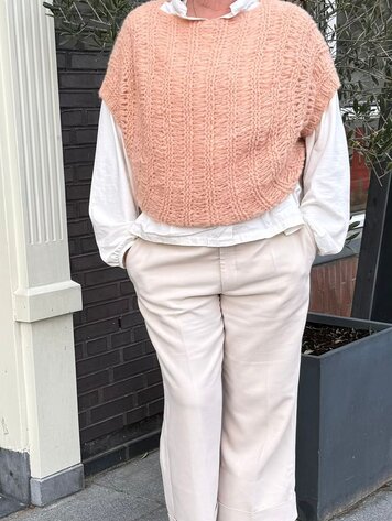 Inti Knitwear Poncho Irma peach