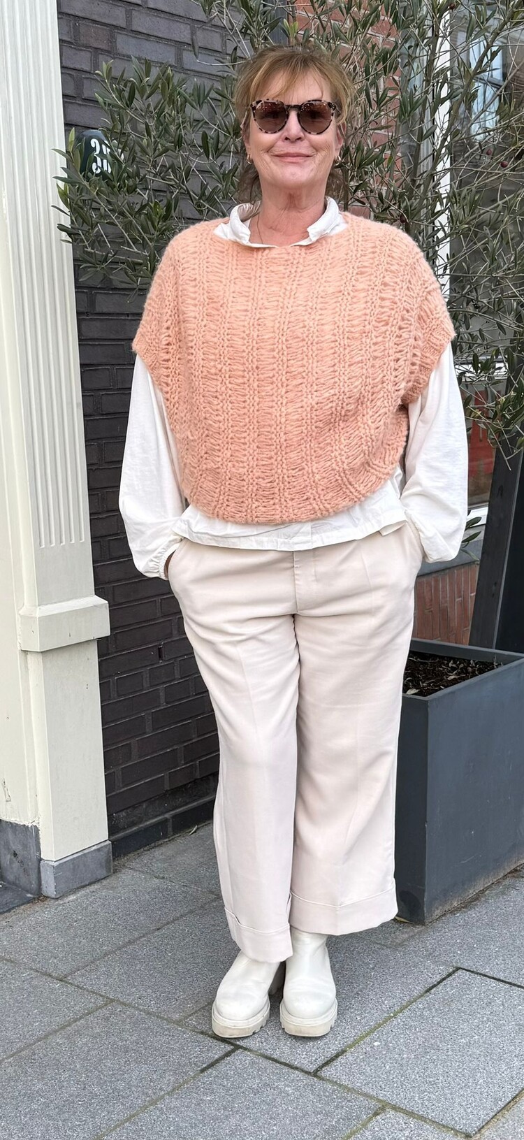 Inti Knitwear Poncho Irma peach Inti Knitwear
