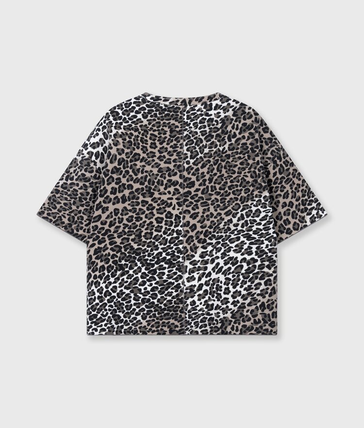 10DAYS Soft scuba tee leopard ecru 10Days