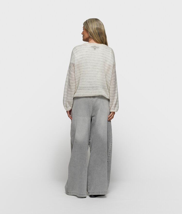 10DAYS Wide pants jog grey wash denim 10Days