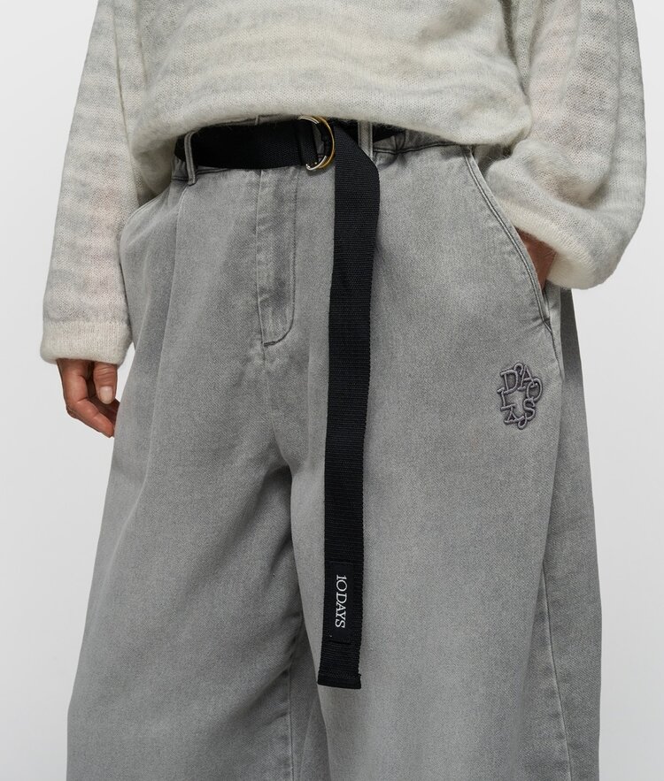 10DAYS Wide pants jog grey wash denim 10Days