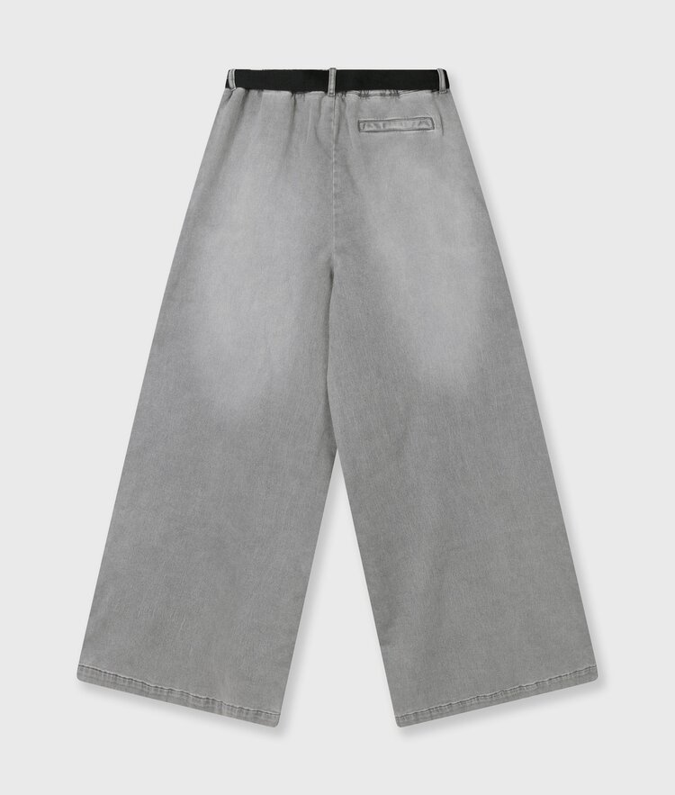 10DAYS Wide pants jog grey wash denim 10Days