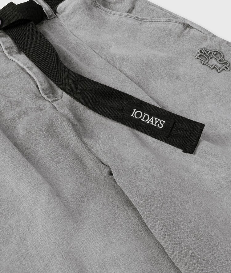 10DAYS Wide pants jog grey wash denim 10Days