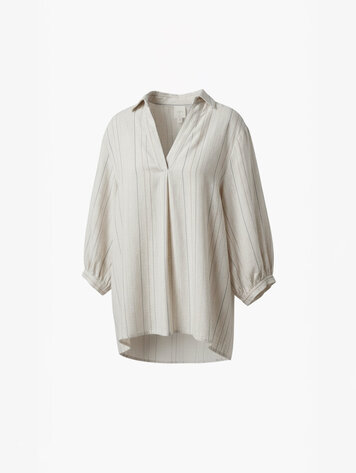 Aímée the label MaryanaS6 blouse linen stripe
