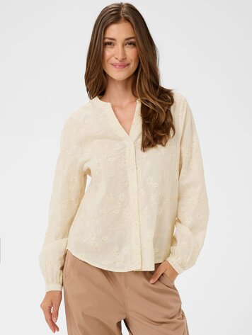 Cream Milly shirt whisper white
