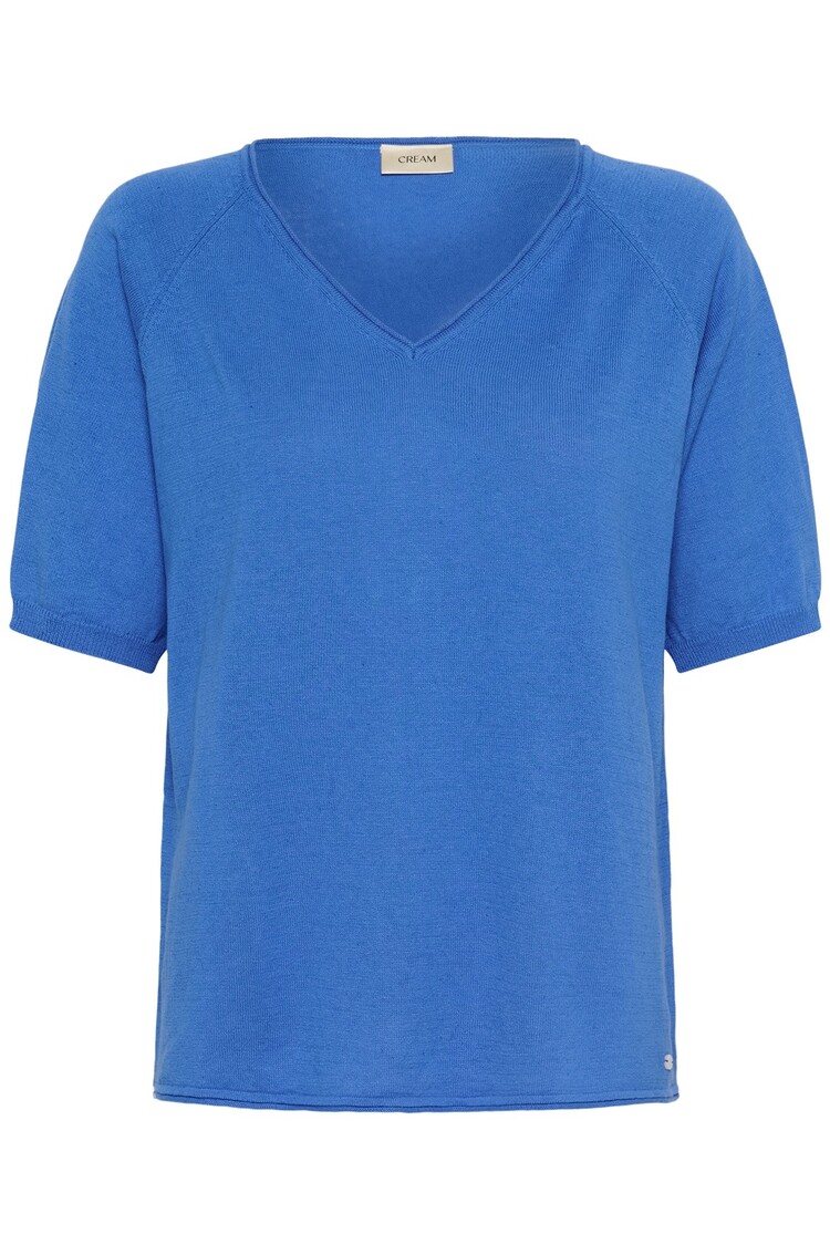 Cream Romane knit blouse palace blue Cream