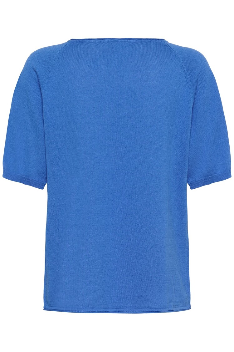 Cream Romane knit blouse palace blue Cream