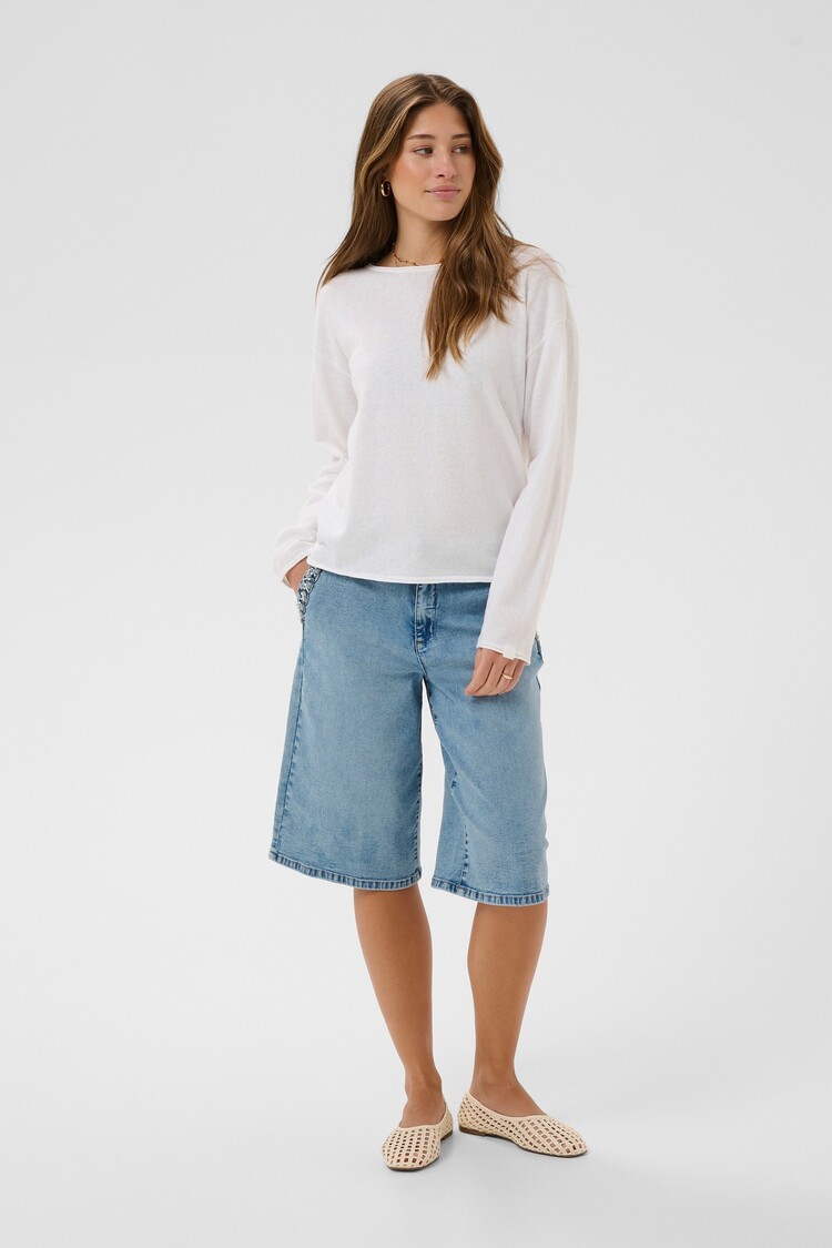 Cream CRRomane pullover snow white Cream