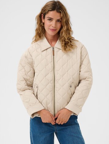 Cream Arwen short jacket oatmeal