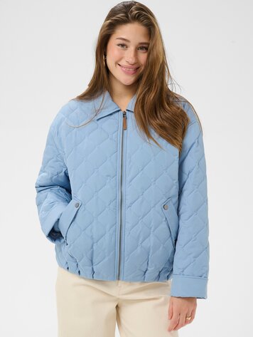 Cream Arwen short jacket rain washed