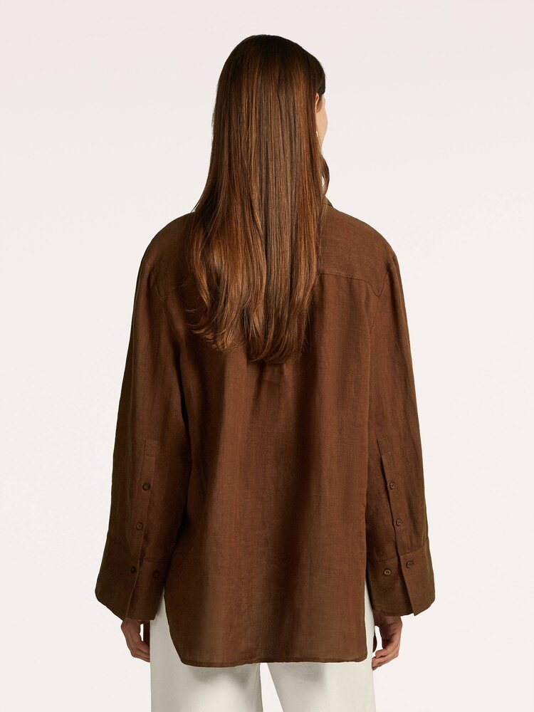 Beaumont Gwenny blouse cacao bean Beaumont