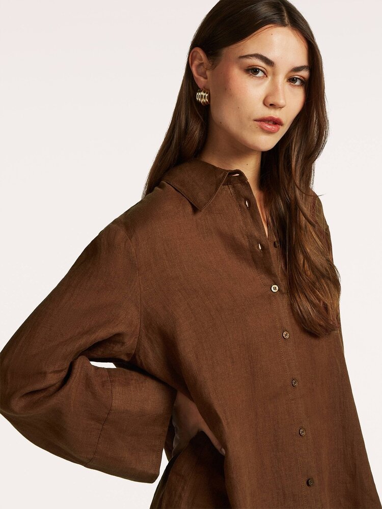 Beaumont Gwenny blouse cacao bean Beaumont