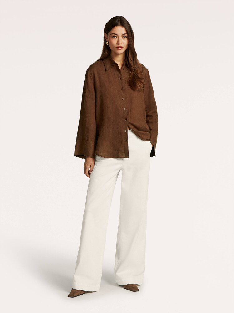 Beaumont Gwenny blouse cacao bean Beaumont