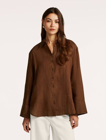 Beaumont Gwenny blouse cacao bean