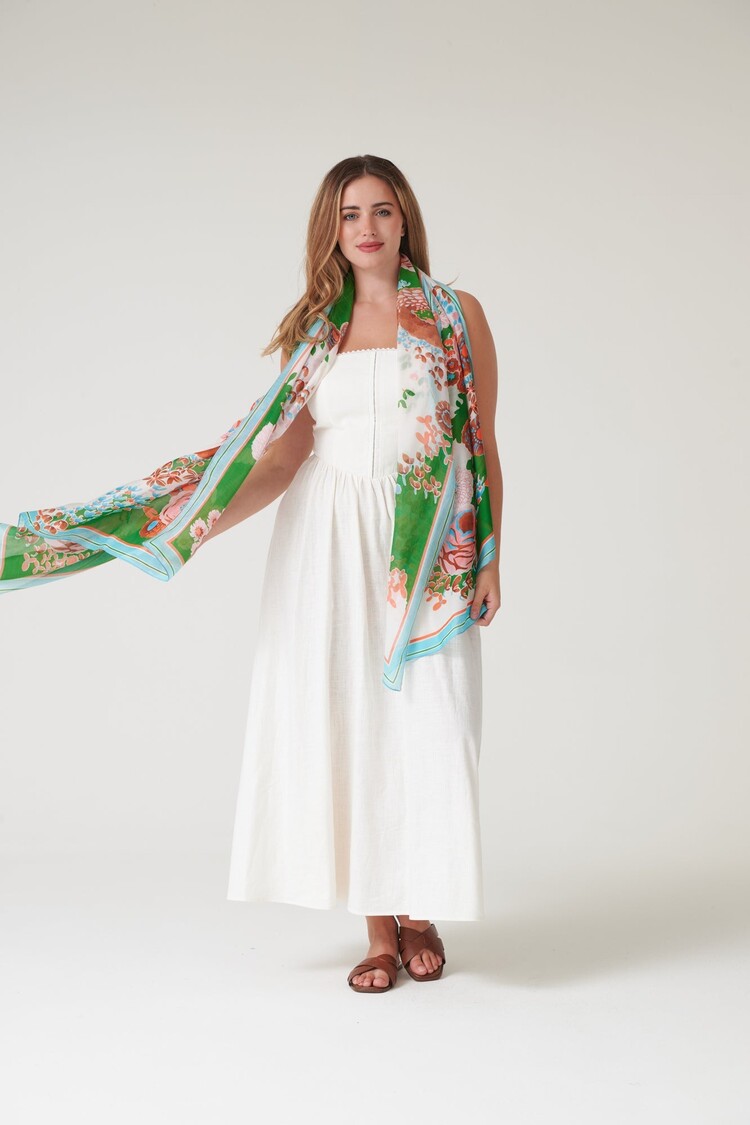 One Hundred Stars Scarf Kitsch Bouquet Green One Hundred Stars