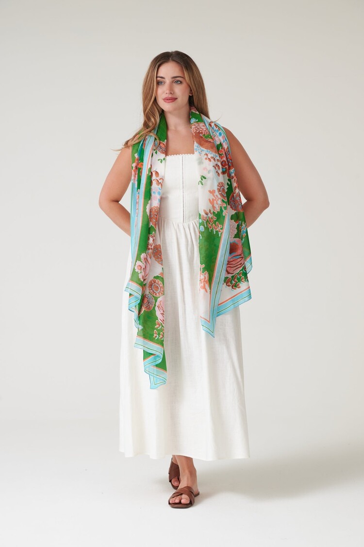 One Hundred Stars Scarf Kitsch Bouquet Green One Hundred Stars