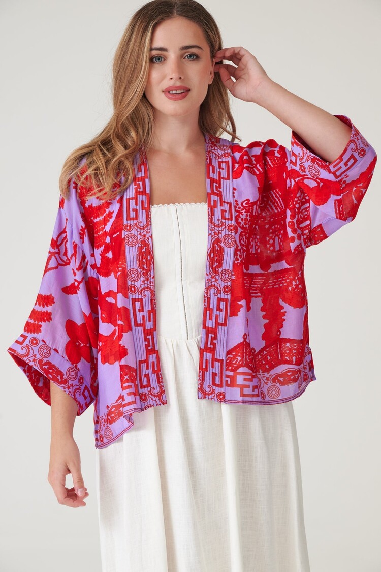 One Hundred Stars Kimono Giant Willow Violet One Hundred Stars