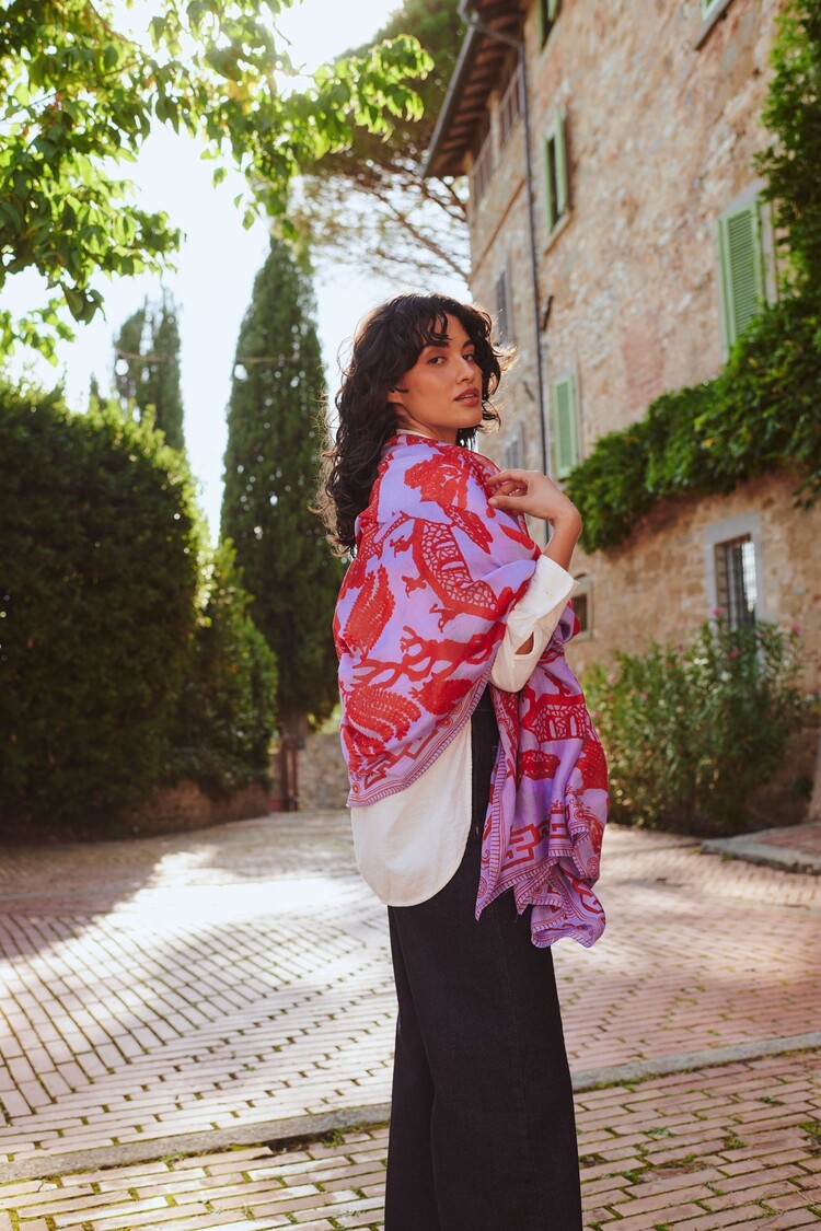 One Hundred Stars Scarf Giant Willow Violet One Hundred Stars