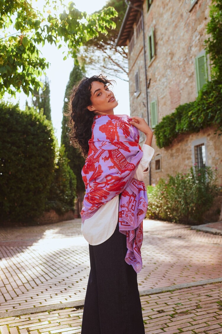 One Hundred Stars Scarf Giant Willow Violet One Hundred Stars