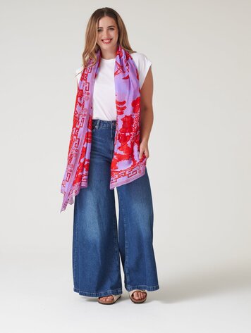 One Hundred Stars Scarf Giant Willow Violet