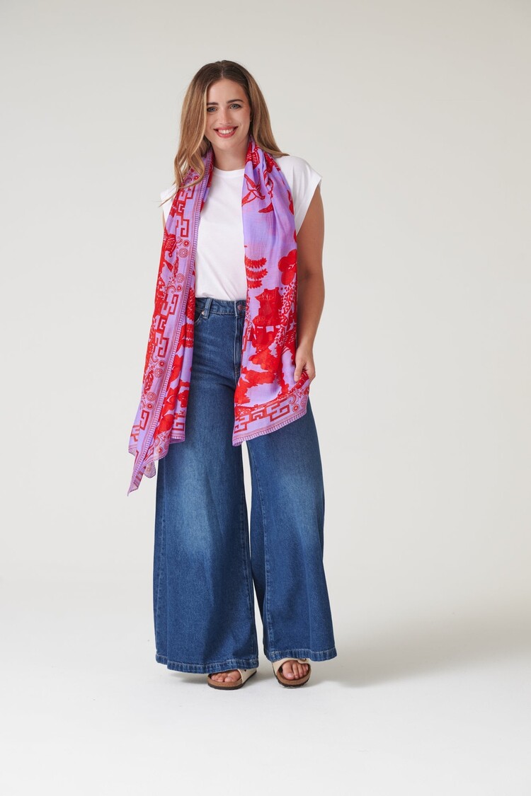 One Hundred Stars Scarf Giant Willow Violet One Hundred Stars