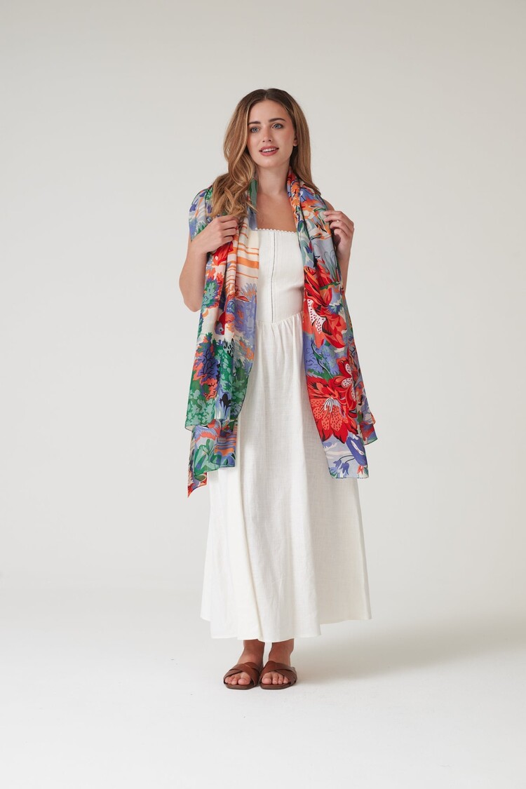 One Hundred Stars Scarf Tropicana blue One Hundred Stars