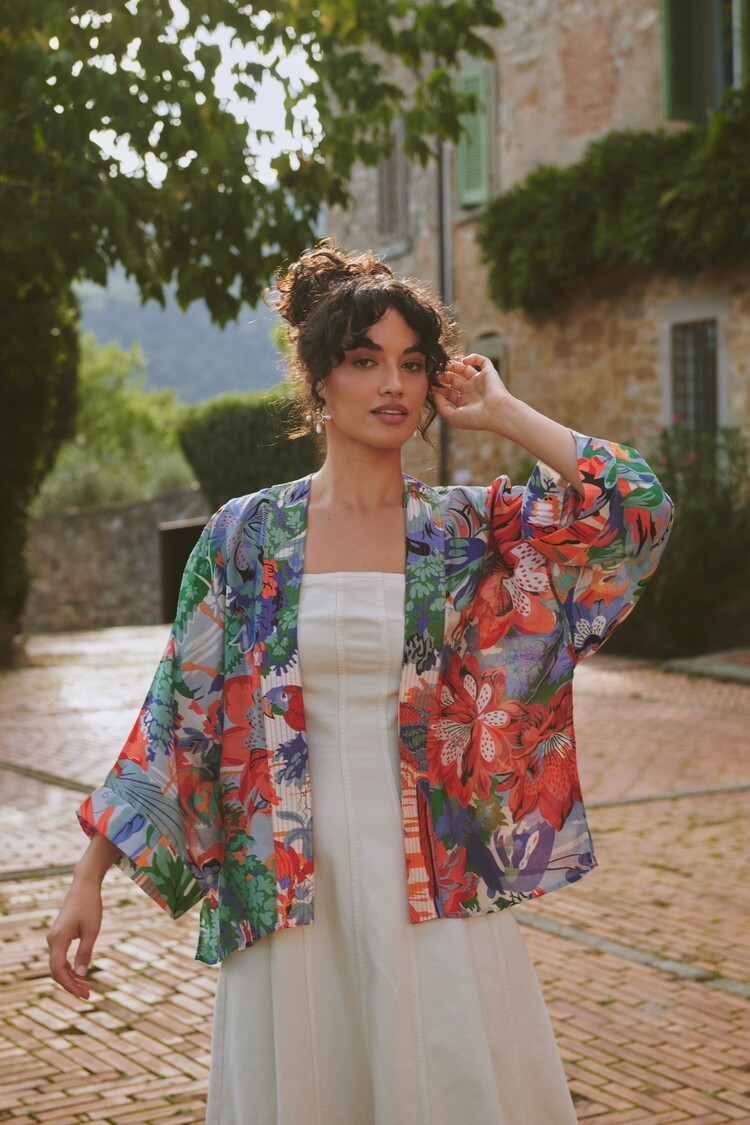 One Hundred Stars Kimono Tropicana Blue One Hundred Stars