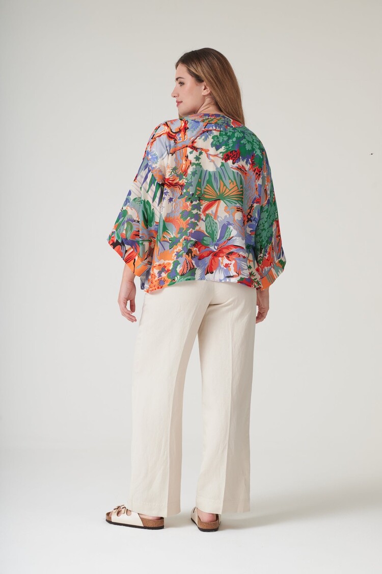 One Hundred Stars Kimono Tropicana Blue One Hundred Stars