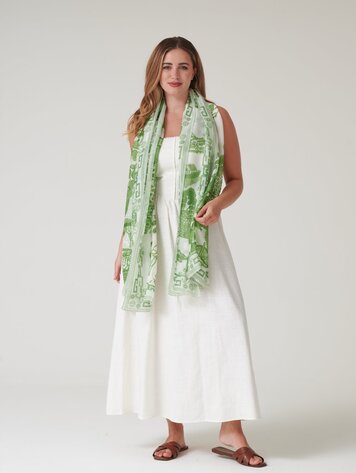 One Hundred Stars Scarf Giant Willow Green