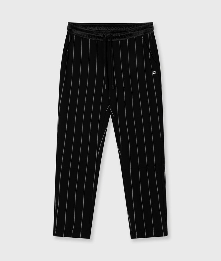 10DAYS Cropped jogger pinstripe black 10Days