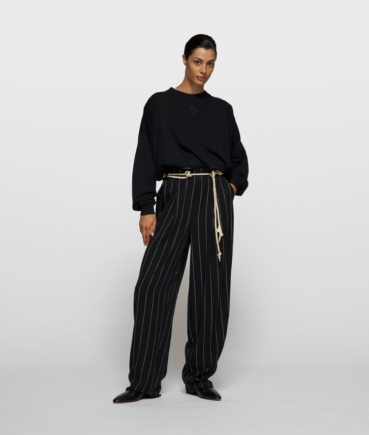 10DAYS Sweater pleat black 10Days