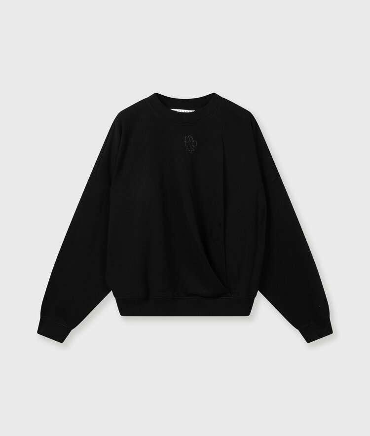 10DAYS Sweater pleat black 10Days