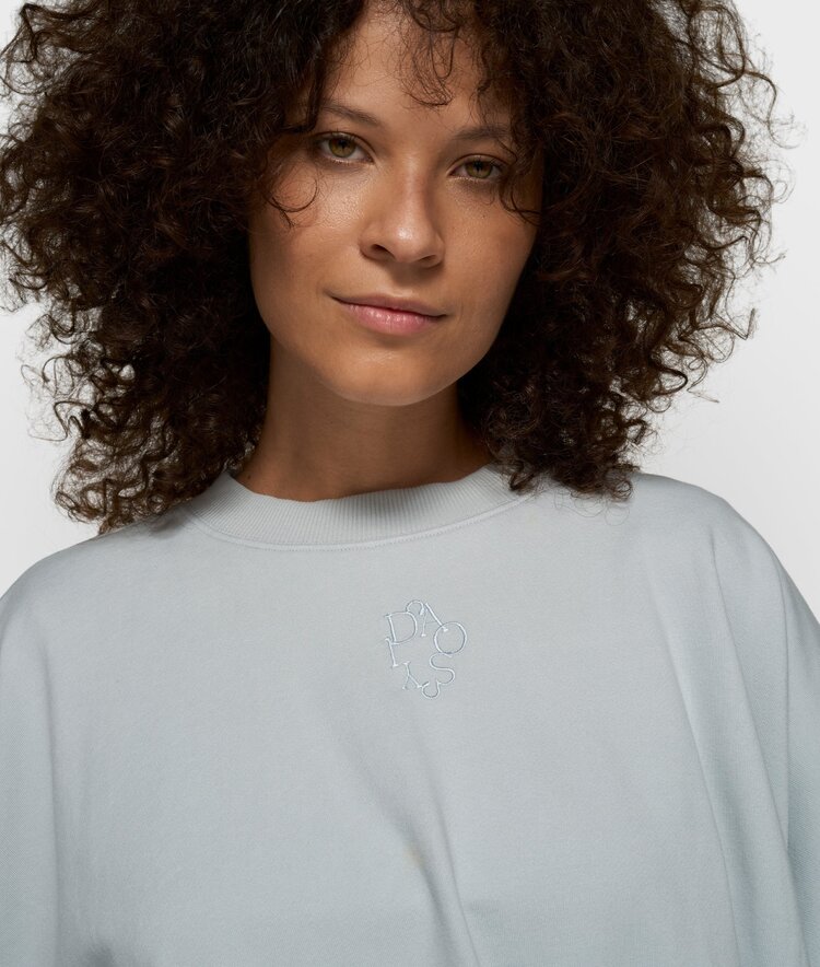 10DAYS Sweater pleat clean blue 10Days