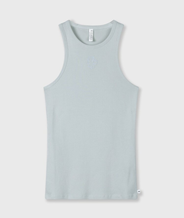 10DAYS Tank top rib clean blue 10Days